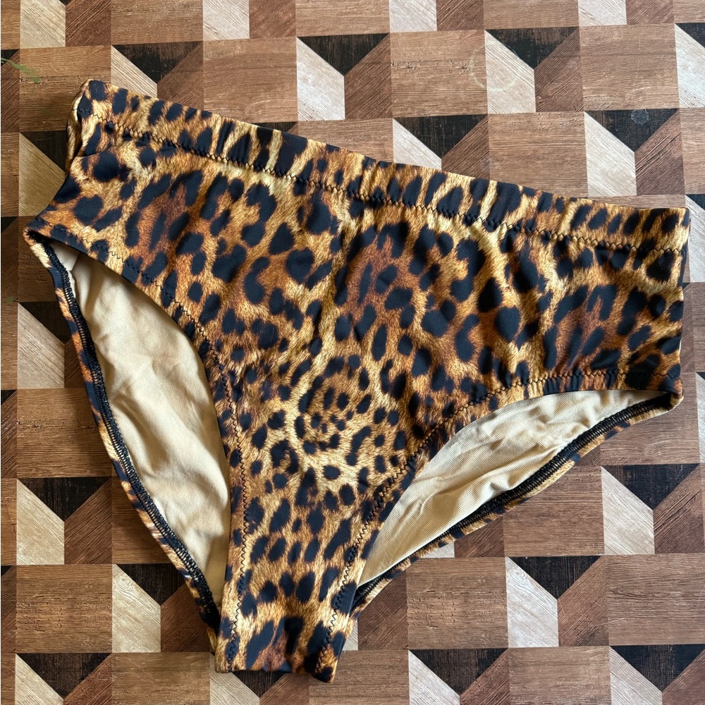 Moldie Goldies Leopard Scorpio Bikini Bottoms L